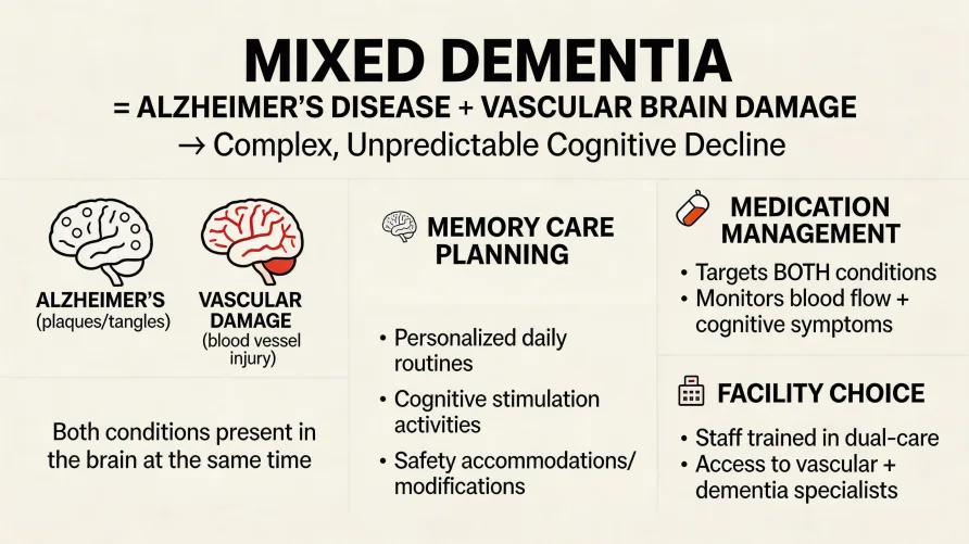 Mixed Dementia and Memory Care: When Alzheimer's and Vascular Dementia Overlap