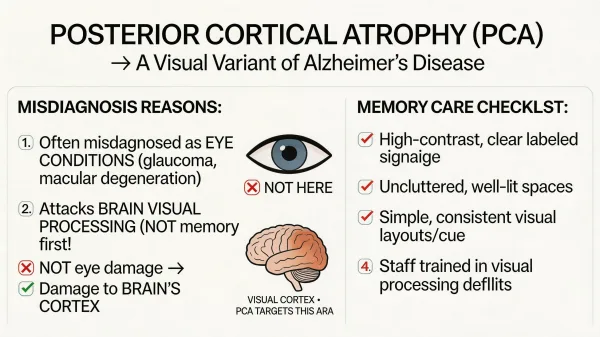 Posterior Cortical Atrophy and Memory Care: When Vision Loss Signals Alzheimer’s