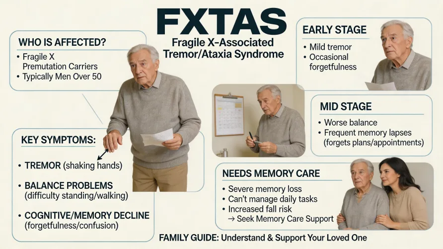Fragile X Tremor-Ataxia Syndrome (FXTAS) and Memory Care: A Guide for Families