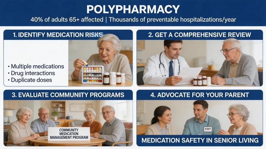 Polypharmacy Syndrome and Senior Living: When Medication Complexity Threatens Your Parent's Safety