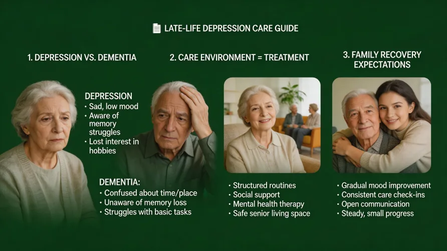 Late-Life Major Depression and Senior Living: When Functional Impairment Requires a Move
