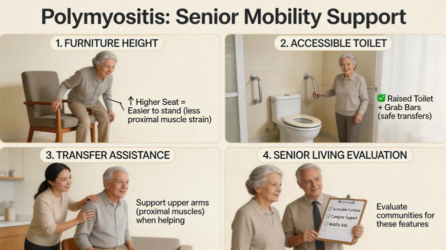 Polymyositis and Senior Living: Finding a Community for Daily Mobility Support