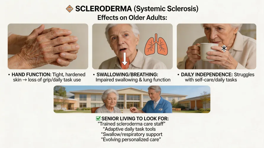 Scleroderma and Senior Living: When Systemic Sclerosis Limits Daily Independence