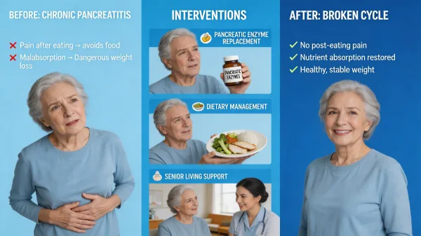 Chronic Pancreatitis and Senior Living: Managing Pain and Malabsorption With Daily Support