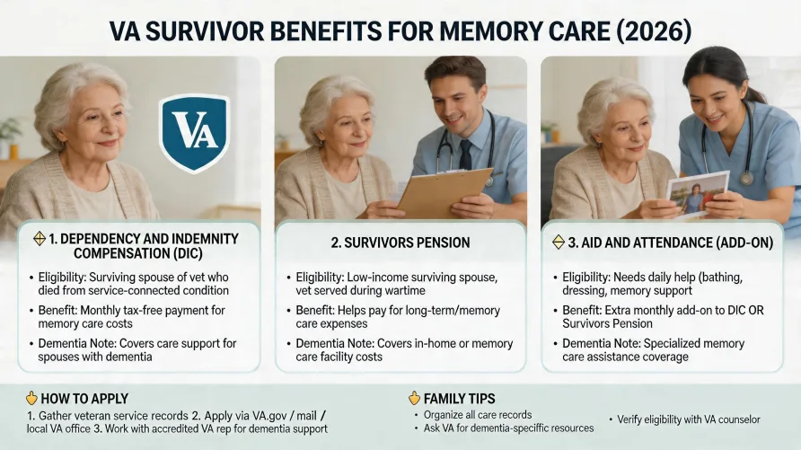 VA Survivor Benefits for Memory Care: A Family Guide