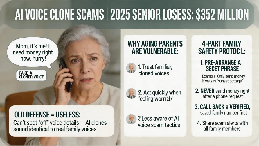 AI Voice Cloning Scams Targeting Aging Parents