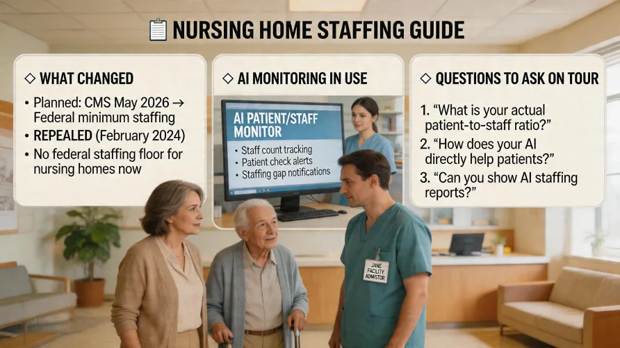 Nursing Home AI and the 2026 CMS Staffing Mandate: A Family Guide to Evaluating Facilities