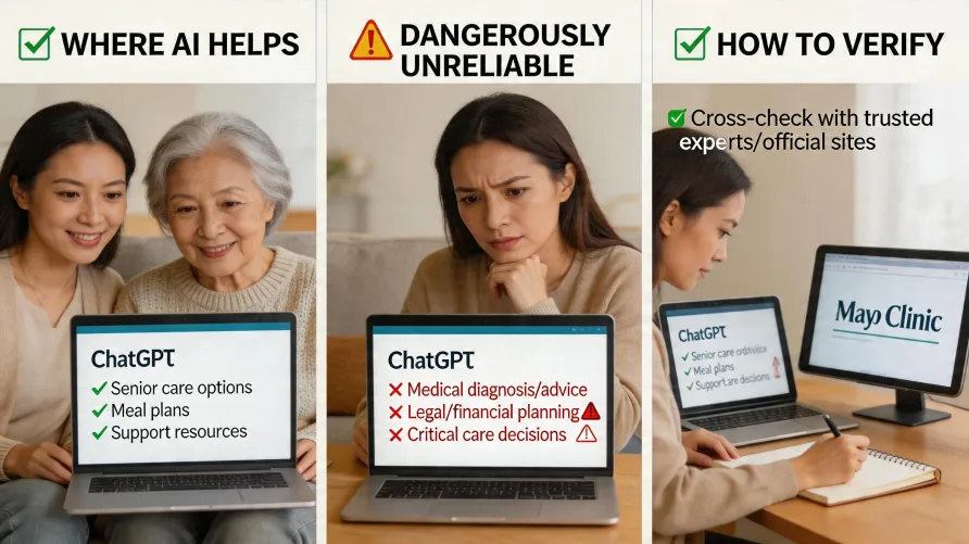 ChatGPT for Family Caregivers: When to Trust It and When to Verify