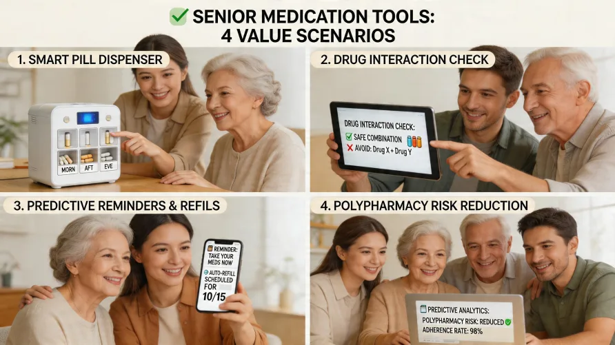 AI Medication Management for Senior Polypharmacy