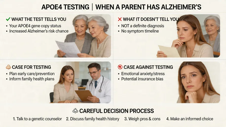 APOE4 Testing When a Parent Has Alzheimer's: A Family Decision Guide
