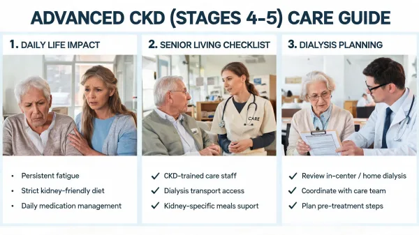 Chronic Kidney Disease and Senior Living: Finding Support for Stage 4–5 CKD