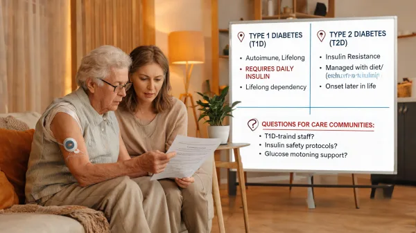 Type 1 Diabetes and Senior Living: When Insulin Management Becomes Too Complex for Home